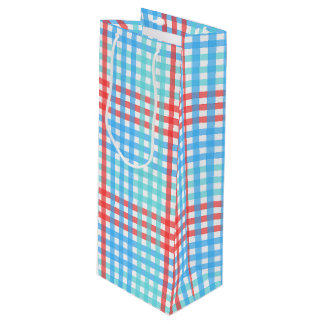 Sac Cadeau Pour Bouteille Rocket Pop, Plaid