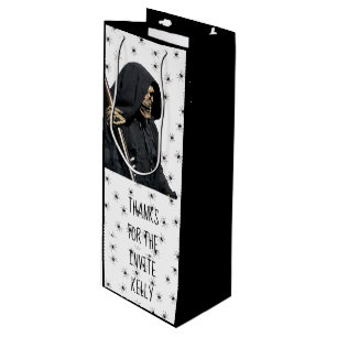 Sac Cadeau Pour Bouteille Sac à bouteille de la faucheuse personnalisée