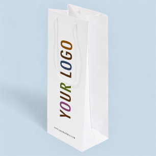 Sac Cadeau Pour Bouteille Sac en papier personnalisé pour vin avec logo d'en