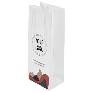 Sac Cadeau Pour Bouteille Sacoche à vin en papier de logo d'entreprise perso