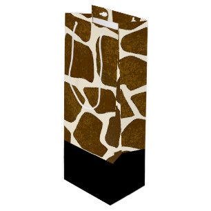 Sac Cadeau Pour Bouteille Sacoche-cadeau d'impression de girafe personnalisa