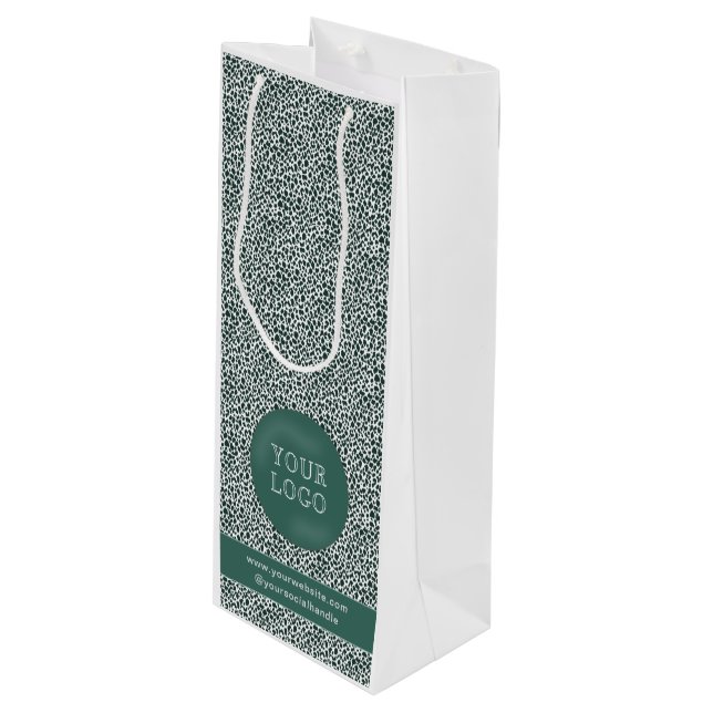 Sac Cadeau Pour Bouteille Sacs-Cadeaux Sur Mesure Avec Logo De L'Entreprise (Devant Angle)