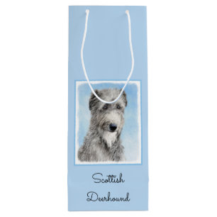 Sac Cadeau Pour Bouteille Scottish Deerhound Peinture - Cute Original Chien