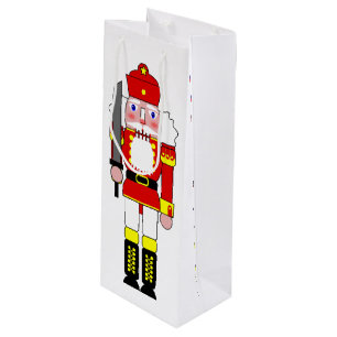 Sac Cadeau Pour Bouteille Soldats Casse-Noisette Noël