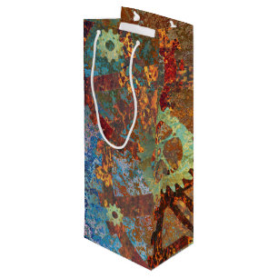 Sac Cadeau Pour Bouteille Steampunk Rousty Horaires de montage