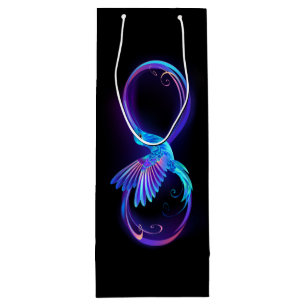 Sac Cadeau Pour Bouteille Symbole de Neon Infinity par Glowing Hummingbird