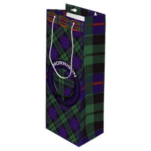 Sac Cadeau Pour Bouteille Tartan d'écossais de plaid de clan de Morrison