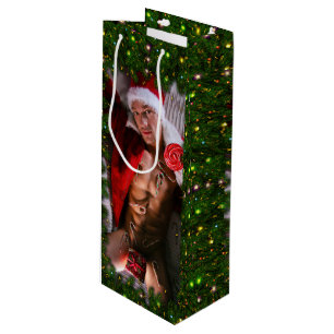 Sac Cadeau Pour Bouteille torse masculin SlippyJoe's six pack ventre nu