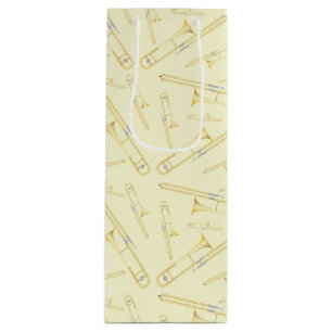 Sac Cadeau Pour Bouteille Trombone Musician Band Teacher Wine Bag