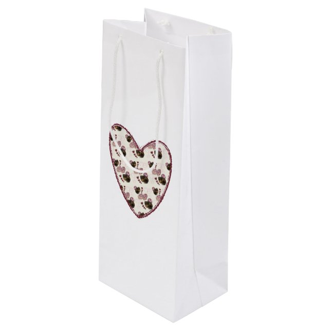 Sac Cadeau Pour Bouteille Truffle Heart (Devant Angle)