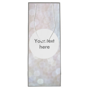Sac Cadeau Pour Bouteille Une bouteille de vin blanc gris brillant