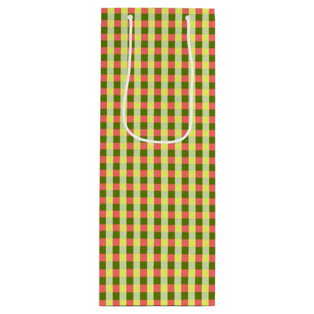 Sac Cadeau Pour Bouteille Vérification de la pastèque (Devant)