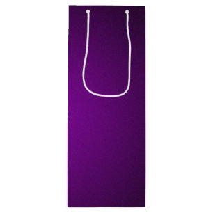 Sac Cadeau Pour Bouteille Vignette granuleuse violet-noir cool