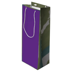 Sac Cadeau Pour Bouteille Violet & Bourgogne 