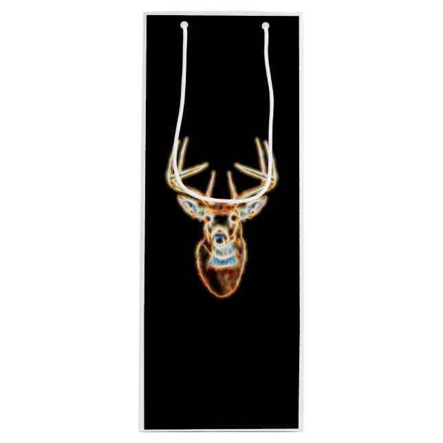 Sac Cadeau Pour Bouteille White Tail Head Energy Spirit (Devant)
