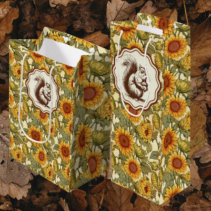 Sac Cadeau Pour Bouteille William Morris Écorrel des tournesols d'automne
