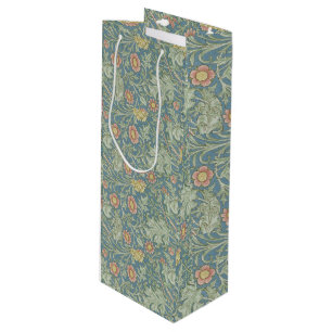 Sac Cadeau Pour Bouteille William Morris Vintage Floral Double Bough