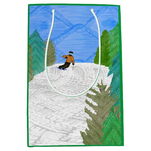 Sac cadeau pour skieur (Devant)