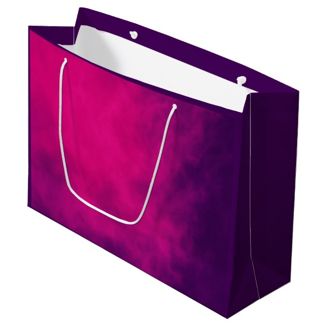 Sac cadeau Profond Magenta Purple - Personnalisabl (Devant Angle)