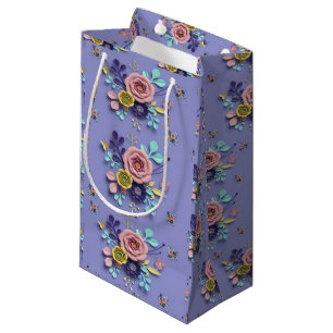 Sac cadeau Purple Floral