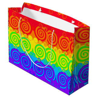 Sac cadeau Rainbow Swirl