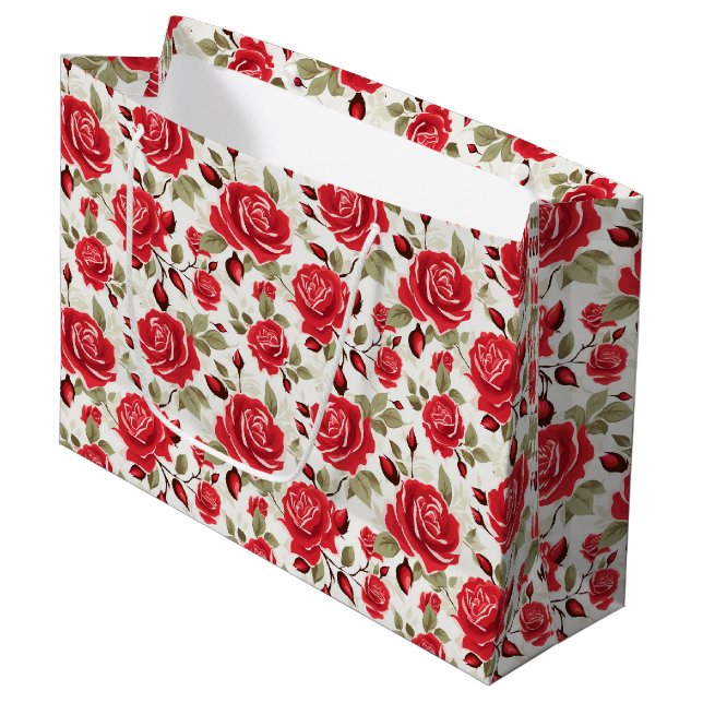 Sac cadeau Red Roses (Devant Angle)