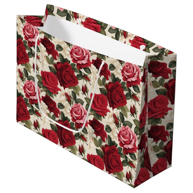 Sac cadeau Red Roses (Devant Angle)
