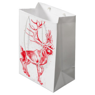 Sac cadeau Reindeer Toile de Jouy