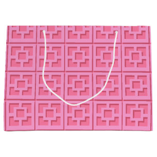 Sac cadeau Retro Pink Trellis