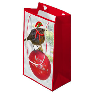 Sac cadeau Robin d'ornement