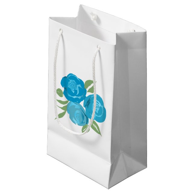 Sac cadeau Rose Aqua (Devant Angle)
