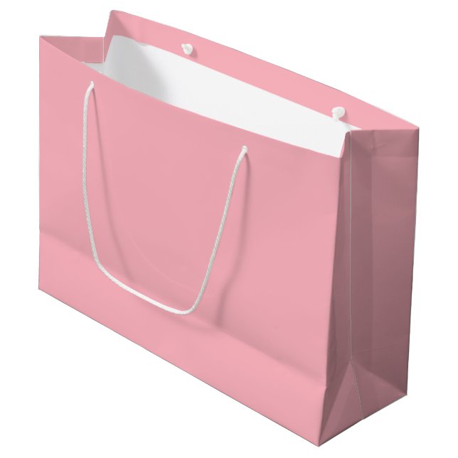 Sac cadeau rose pâle (Devant Angle)