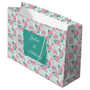Sac cadeau Rose vert