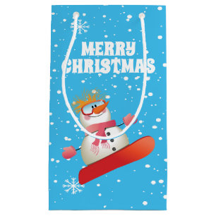 Sac cadeau Snowboard Snowman