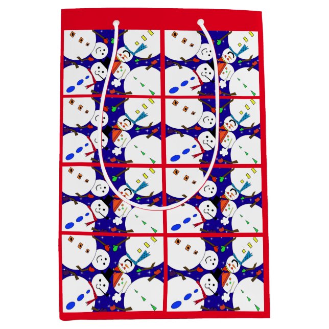 Sac cadeau Snowman (Devant)
