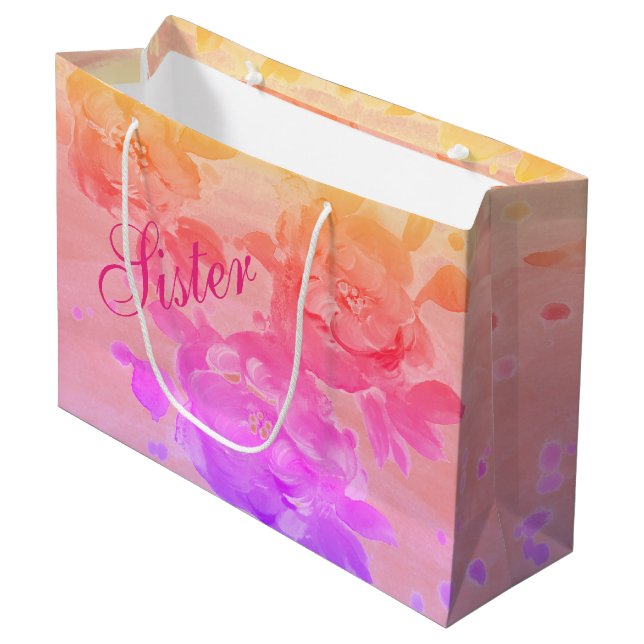 Sac cadeau Soeur (Devant Angle)