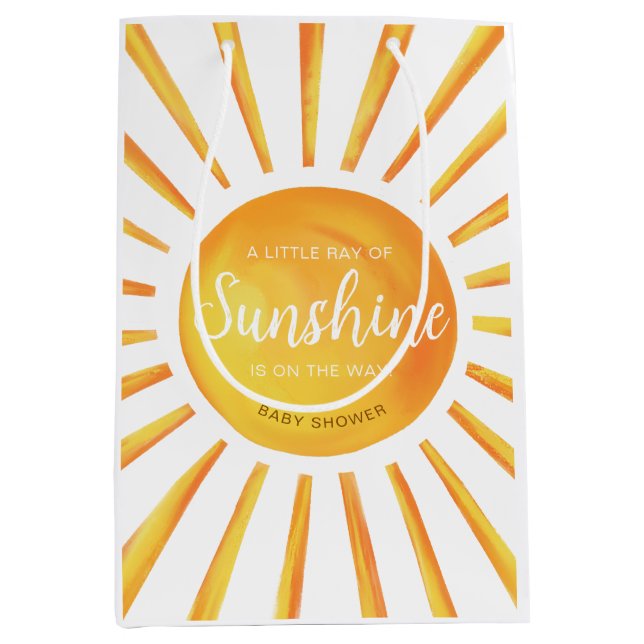 Sac cadeau Sunshine Baby shower (Devant)