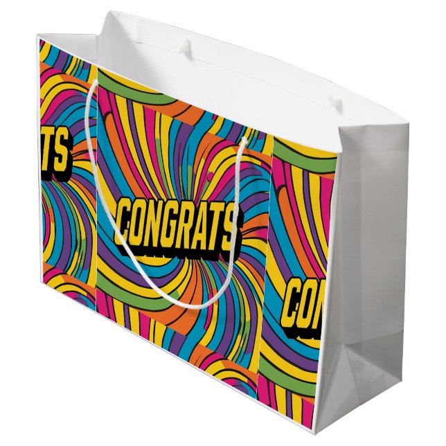 Sac cadeau Super "Félicitations" (Dos Angle)