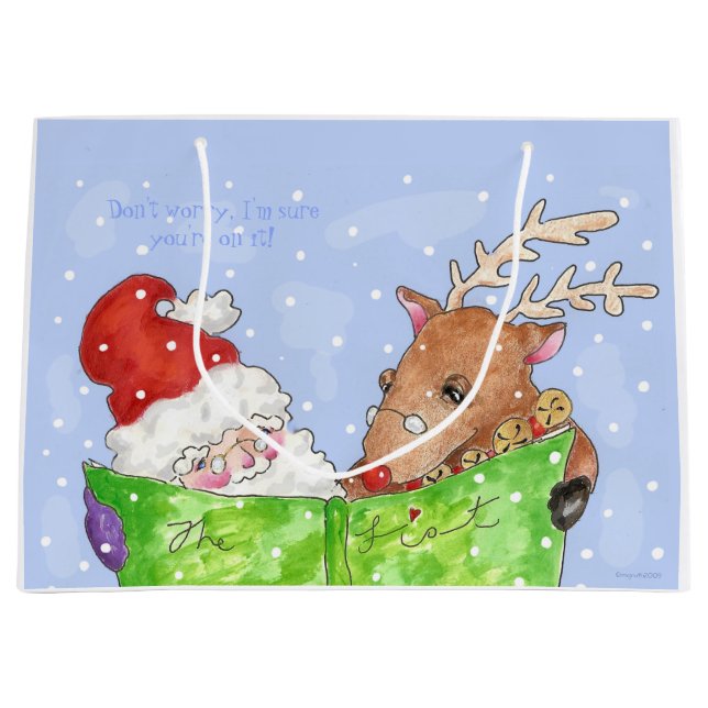 Sac cadeau 'The List' (Devant)