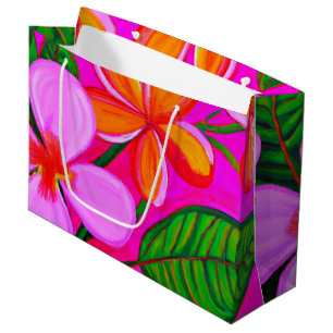 Sac cadeau tropical
