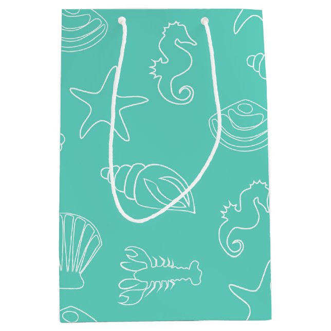 Sac cadeau Tropical Beach Shell Favoriser (Devant)
