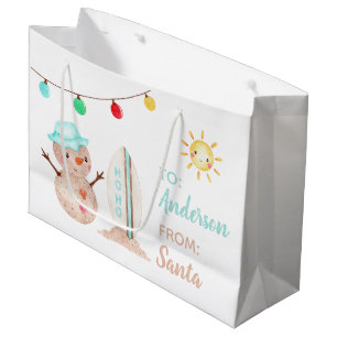 Sac cadeau Tropical Snowman