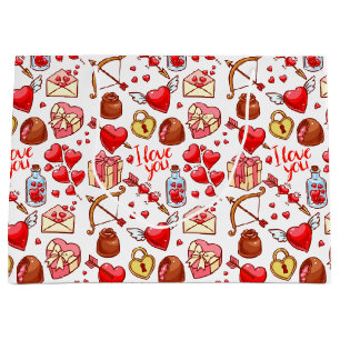 Sac cadeau Valentine Love