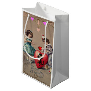 Sac cadeau Valentine's Vintage