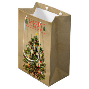 Sac cadeau Vintage Christmas Tree