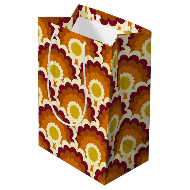 Sac cadeau vintage rétro et mod 60s les années 70 (Dos Angle)