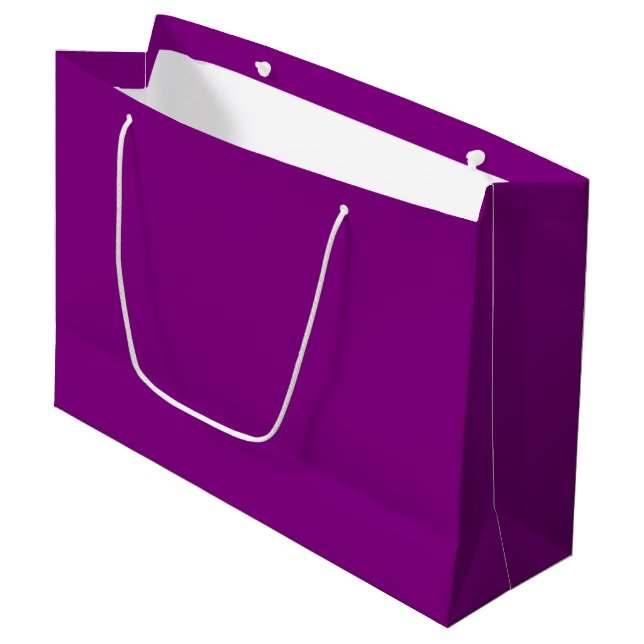 Sac cadeau violet grand (Devant Angle)