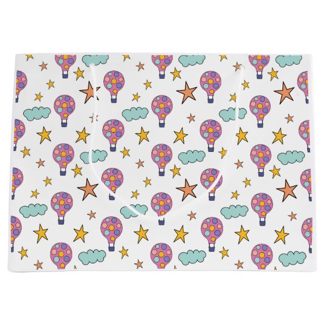 Sac cadeau Whimsical Hot Air Balloon (Devant)