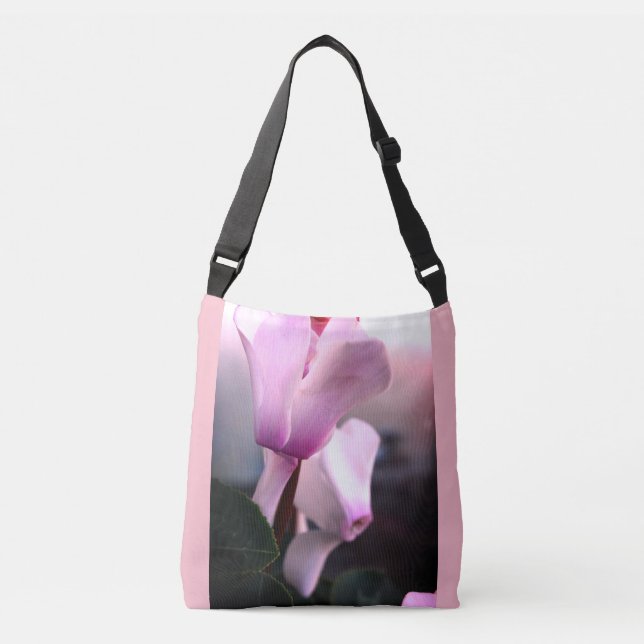 Sac carrossable à fleurs roses sur toute impressio (Devant)