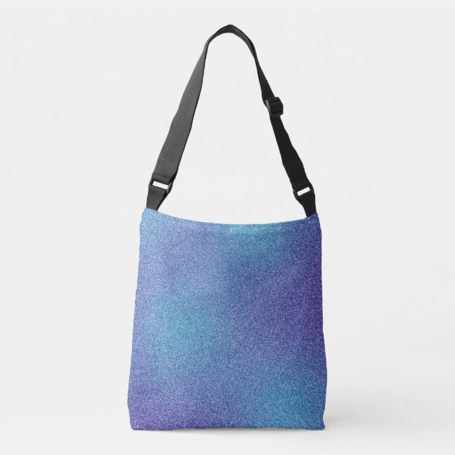 Sac carrossable bleu-violet Parties scintillant dé (Devant)